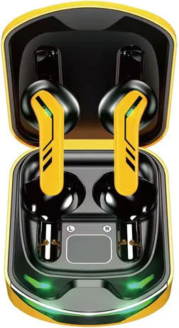 WK TWS-VA07 Earbud Bluetooth Handsfree Earphones with Charging Case Yellow