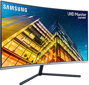 Samsung LU32R590CWP VA Curved Monitor 32" 4K 3840x2160 with Response Time 4ms GTG vue 3