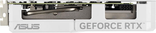Asus GeForce RTX 4070 12GB GDDR6X Dual Evo White OC Edition Graphics Card vue 4