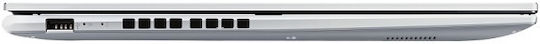 Asus VivoBook 17X K1703ZA-WH34 17.3" FHD (i3-1220P/12GB/512GB SSD/W11 Home) Silver (US Keyboard) view 4