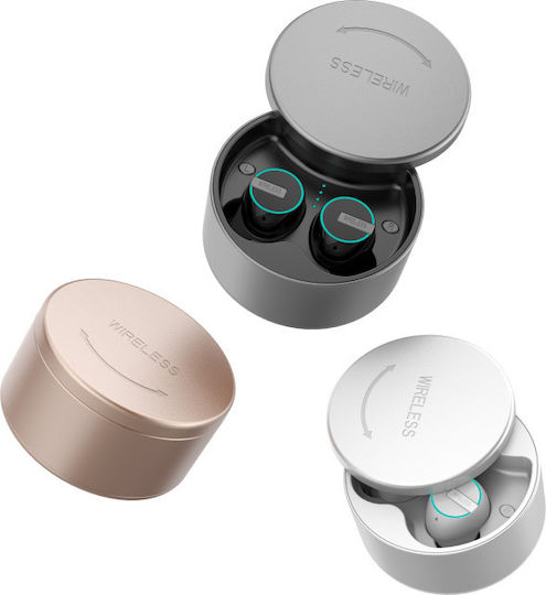 M7 In-ear Bluetooth Handsfree Earphones with Charging Case White view 3