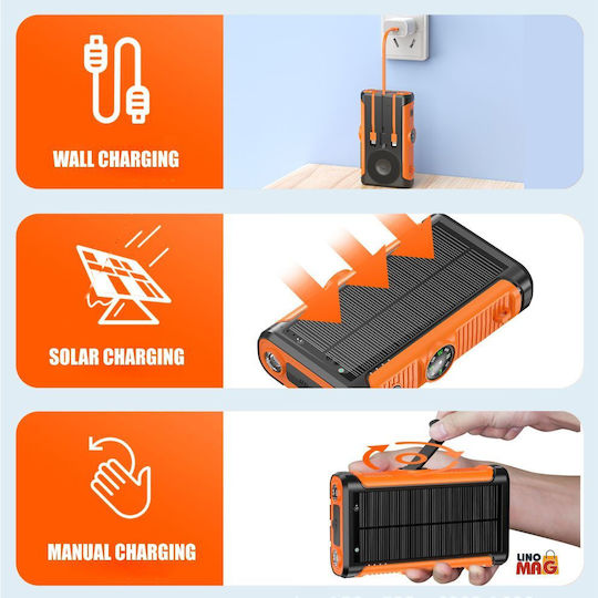Linomag Solar Power Bank 20000mAh Orange view 3