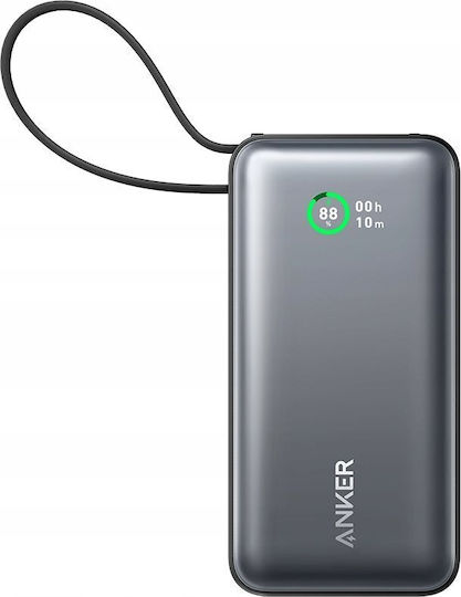 Anker Nano 545 Power Bank 10000mAh 30W with USB-A Port and USB-C Port Power Delivery Black view 2