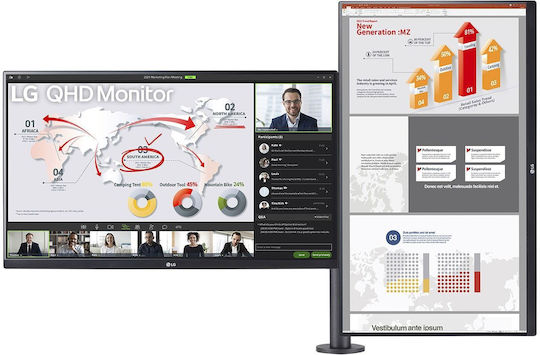 LG 27QP88DP-BS IPS HDR Monitor 27" QHD 2560x1440 with Response Time 5ms GTG view 2