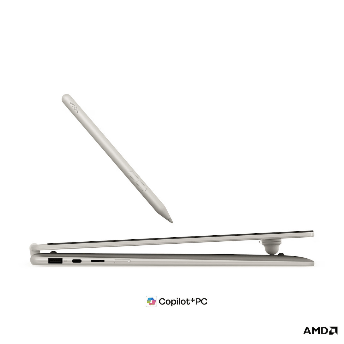 Lenovo Yoga 7 2-in-1 16AGP11 16" OLED Touchscreen (Ryzen AI 400 Series-7 445/32GB/2TB SSD + 32GB SSD/W11 Home) Seashell (GR Keyboard) view 6