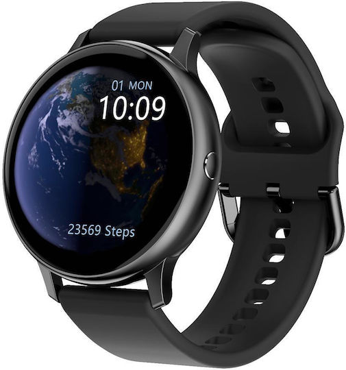 Kingwear DT88 Pro 42mm Smartwatch with SIM and Heart Rate Monitor (Black) view 1