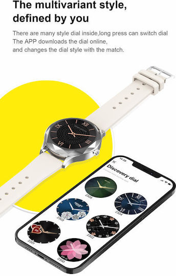 Pacific 27-7 50mm Smartwatch with Heart Rate Monitor (Silver) view 5