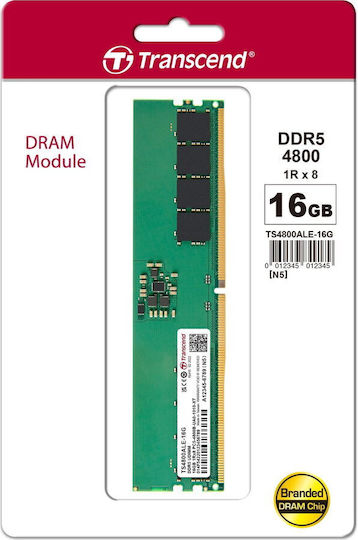 Transcend DDR5 with Module 1x16GB and Speed 4800 for Desktop JM4800ALE-16G view 4