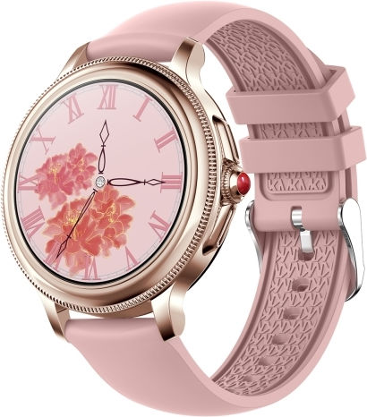 Cf96 1.2 Inch Waterproof Smart Silicone Strap Wristband Support Heart Rate Monitoring Blood Pressure Monitoring Pink view 1