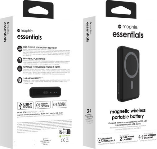 Mophie Snap+ MagSafe Power Bank 10000mAh 15W Black vue 4