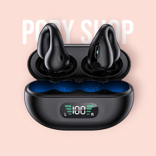 YYK-Q80 In-ear Bluetooth Handsfree Earphones with Sweat Resistance and Charging Case Black
