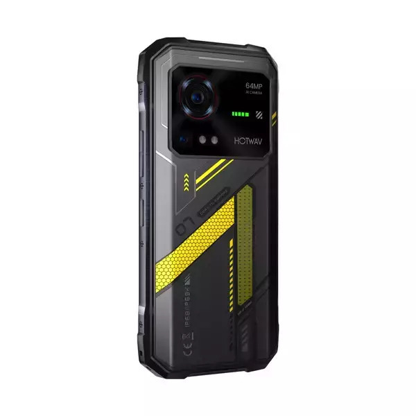 Hotwav Hyper 7 5G Dual SIM (8GB/256GB) Resistant Smartphone Yellow view 7