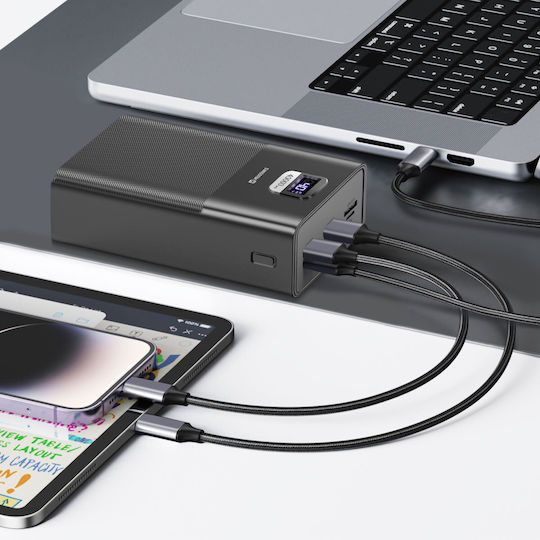 Swissten Power Bank 40000mAh 100W with 3 USB-A Ports and USB-C Port Quick Charge 3.0 Black view 7