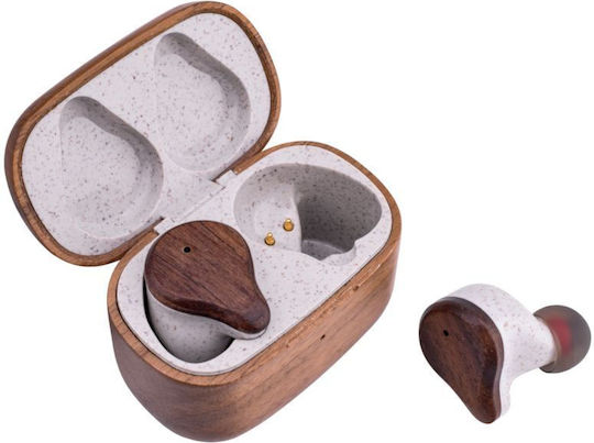 Akai Proffesional BTE-W300ENC In-ear Bluetooth Handsfree Earphones with Charging Case Bamboo