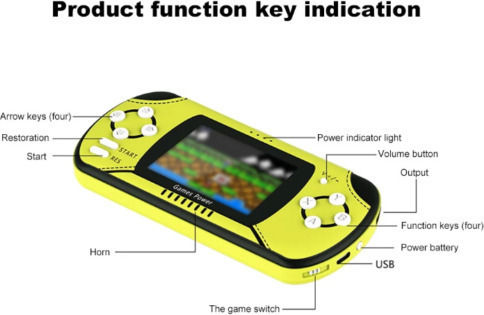 Embedded 300 Games Power Bank 10000mAh Green view 1