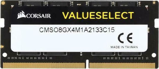 Corsair Value Select DDR4 with Module 1x8GB and Speed 2133 for Laptop CMSO8GX4M1A2133C15 vista 3