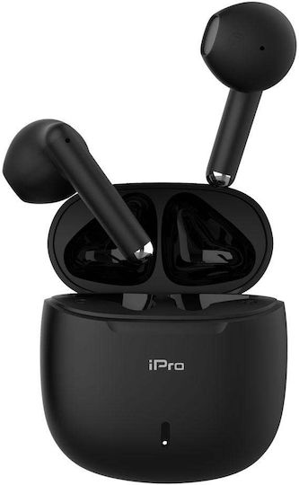 iPro TW100 In-ear Bluetooth Handsfree Earphones with Charging Case Black