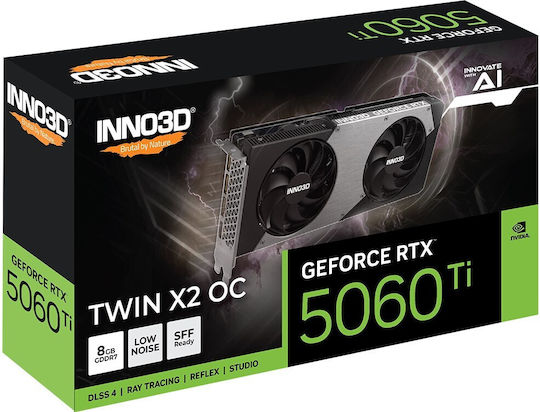 Inno 3D GeForce RTX 5060 Ti 8GB GDDR7 Twin X2 OC Graphics Card view 3
