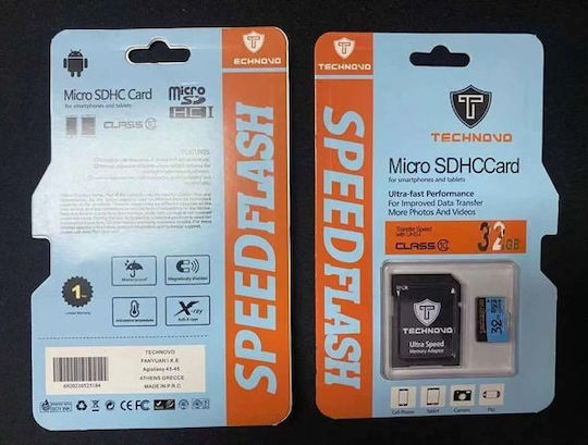 Technovo microSDHC 32GB Class 10 UHS-I with Adapter view 4