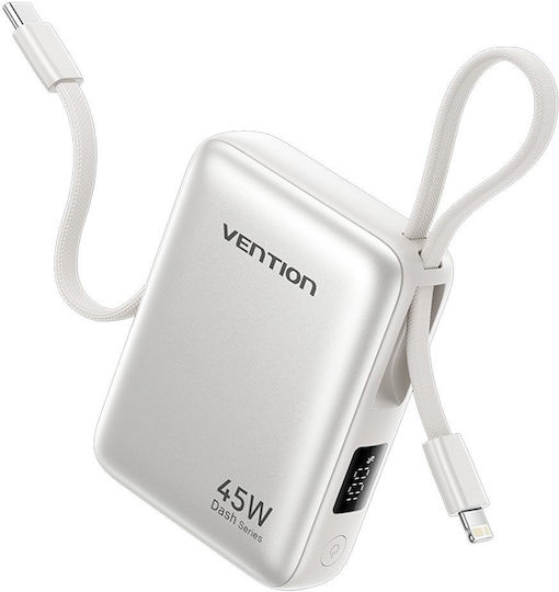 Vention Power Bank 10000mAh 45W Power Delivery Beige