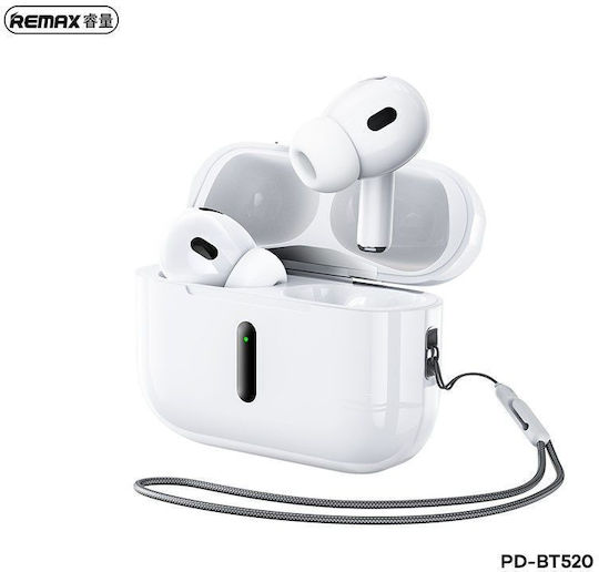 TWS PD-BT520 In-ear Bluetooth Handsfree Earphones with Charging Case White