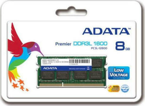 Adata DDR3L Memory Module 1x8GB Speed 1600 for Laptop ADDS1600W8G11-S vista 2