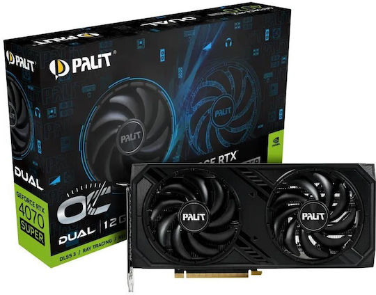 Palit GeForce RTX 4070 Super 12GB GDDR6X Dual OC Graphics Card view 4