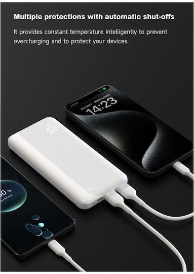 Devia EP187 Power Bank 10000mAh 10W with 2 USB-A Ports Black view 2