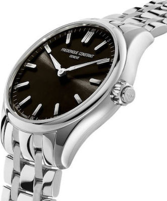 Frederique Constant Gents Vitality 42mm Waterproof Smartwatch with Heart Rate Monitor (Silver Stainless Steel Bracelet) view 4