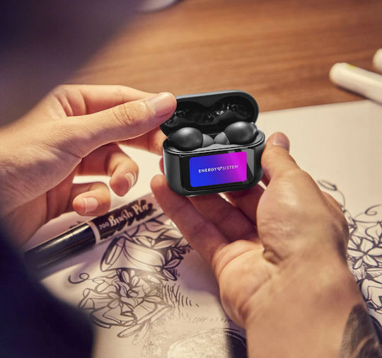Energy Sistem Display ANC In-ear Bluetooth Handsfree Earphones with Charging Case Graphite view 7