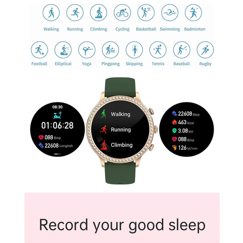 Microwear I70 Smartwatch with Heart Rate Monitor (Purple) vue 6