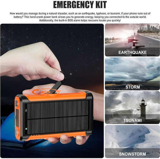 Linomag Solar Power Bank 10000mAh 22.5W Power Delivery Black view 9