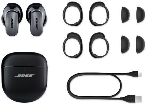 Bose QuietComfort Ultra Earbuds Bluetooth Handsfree Earphones with Sweat Resistance and Charging Case White Smoke vue 7