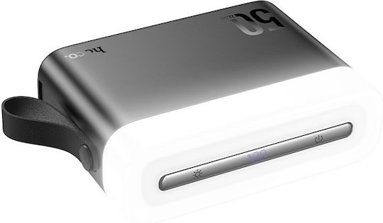 Hoco J94A Masterful Power Bank 50000mAh 22.5W with 2 USB-A Ports and USB-C Port Quick Charge 3.0 Black vue 3