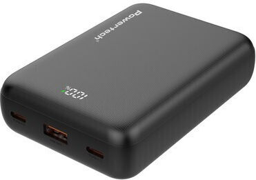 Powertech PT-1503 Power Bank 20000mAh 22.5W with USB-A Port and 2 USB-C Ports Power Delivery / Quick Charge 4.0 Black view 5