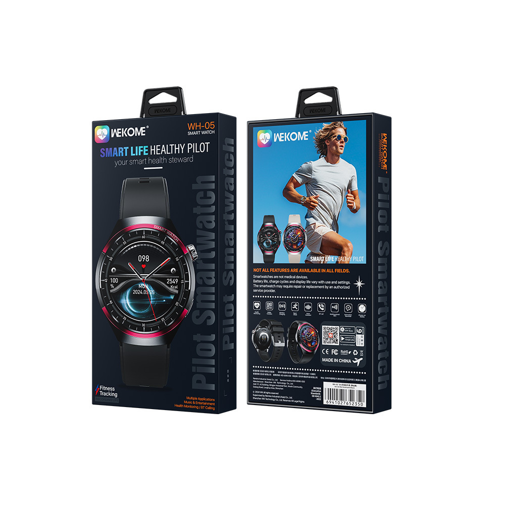 WK WH-05 Smartwatch with Heart Rate Monitor (Black) view 8