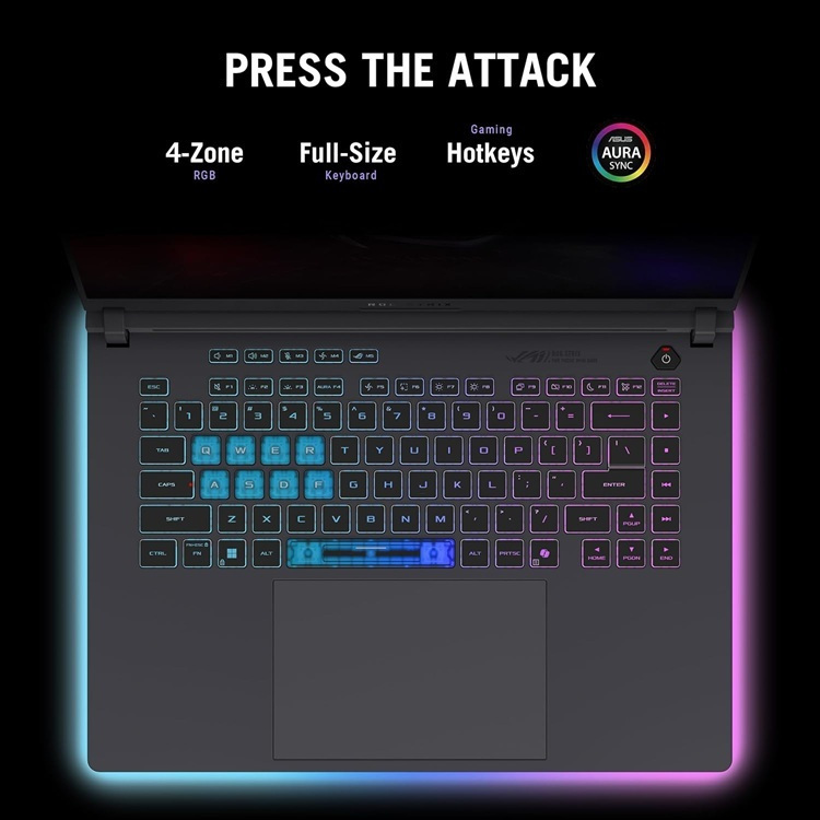 Asus ROG Strix G16 G615JMR-AS74 16" IPS FHD 165Hz (i7-14650HX/16GB/1.0TB SSD/GeForce RTX 5060/W11 Home) (US Keyboard) view 3