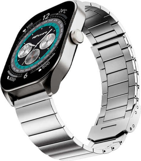 HiFuture FutureFit APEX Smartwatch with Heart Rate Monitor (Silver) view 6