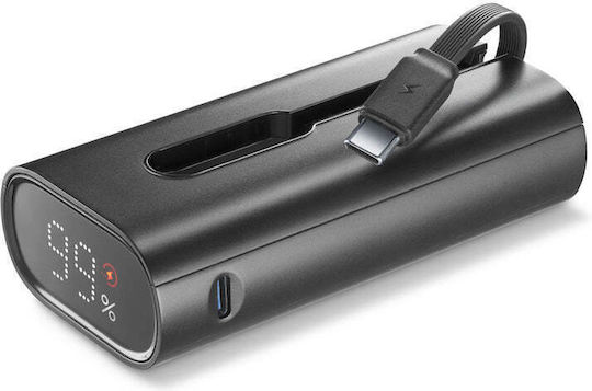 Cellular Line LIN-C Power Bank 10000mAh 20W with USB-C Port Power Delivery Black view 2