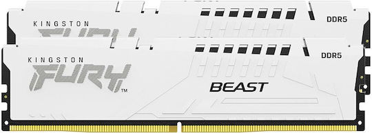 Kingston Fury Beast DDR5 32GB RAM with 2x16GB Modules and Speed 6000 for Desktop KF560C36BWE2K2-32 vue 2