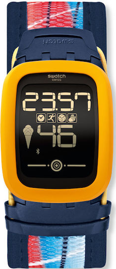 Swatch Digital Watch with Rubber Strap view 1