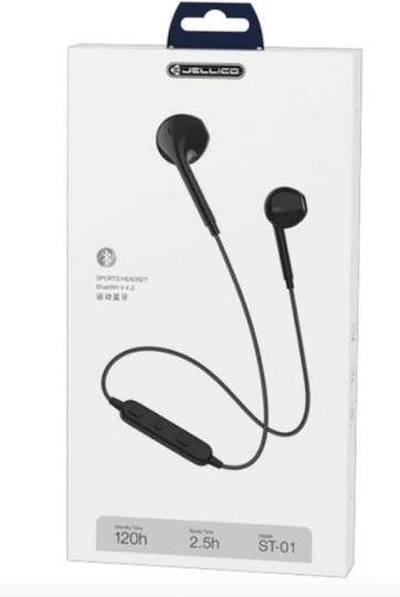 Jellico ST-01 Earbud Bluetooth Handsfree Earphones Black view 4