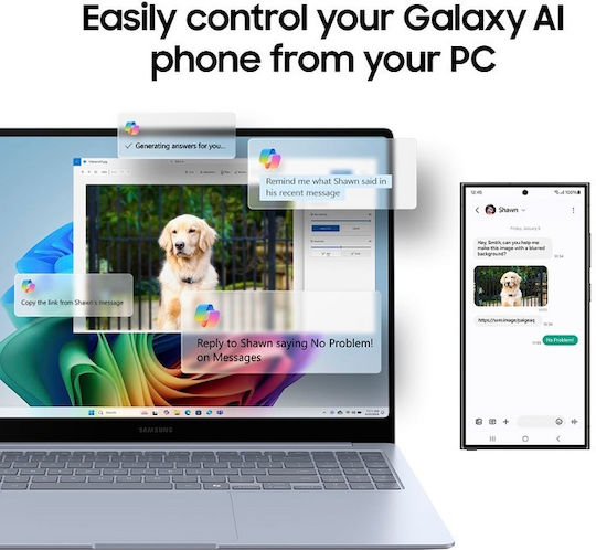 Samsung Galaxy Book4 Edge 15 15.6" Touchscreen (Snapdragon-X Plus/16GB/512GB SSD/W11 Pro) Sapphire Blue (ES Keyboard) view 4