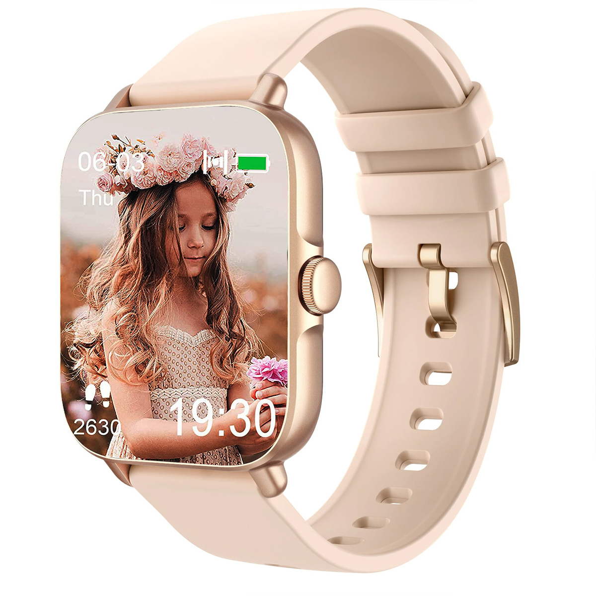 Omni FiT Aluminium Smartwatch with Heart Rate Monitor (Gold) view 4
