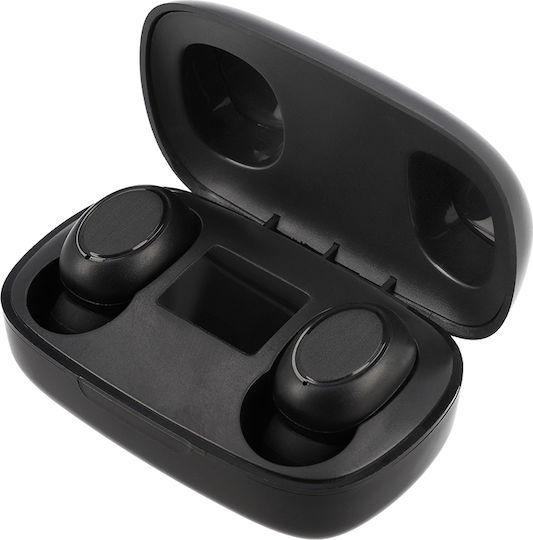 Lamtech LAM023138 In-ear Bluetooth Handsfree Earphones with Charging Case Black view 3