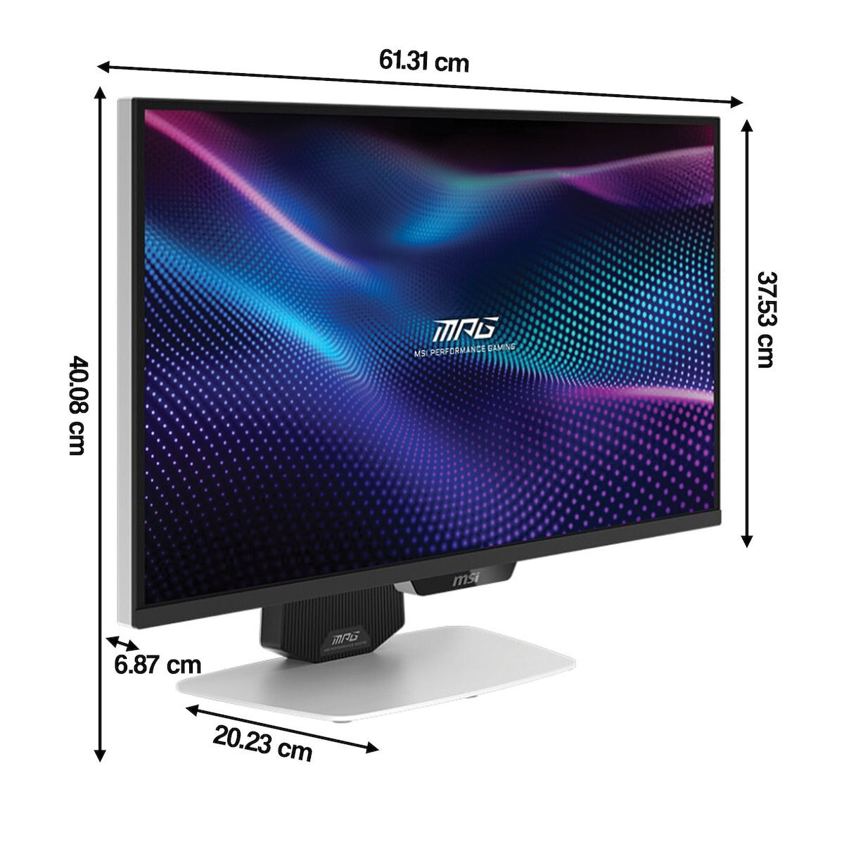 MSI 274URDFW IPS HDR Gaming Monitor 27" 4K 3840x2160 160Hz with 0.5ms Response Time GTG White vue 5