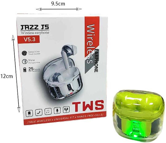 Jazz J5 Earbud Bluetooth Handsfree Earphones with Charging Case Orange view 2