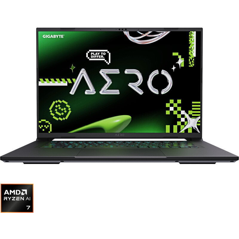 Gigabyte AERO X16 1VH93EEC94DH 16" QHD+ 165Hz (Ryzen AI 300 Series-7 350/16GB/1TB SSD/GeForce RTX 5060/W11 Home) Lunar White (International English Keyboard) view 1
