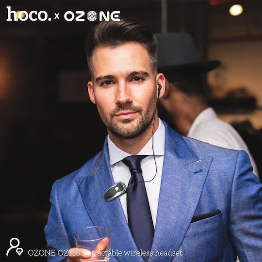 Hoco Ozone OZ118 In-ear Bluetooth Handsfree Earphone Lapel Black view 6