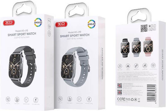 XO J10 Smartwatch with Heart Rate Monitor (Black) view 4